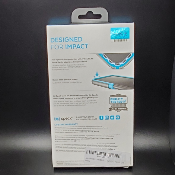 💙Speck Presidio Grip Cell Phone Case for Samsung Galaxy Note8 - Black - Picture 2 of 3